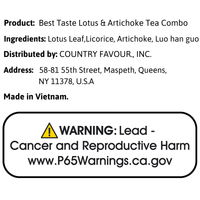 Best Taste Lotus & Artichoke Tea Combo - A&E Foodstore