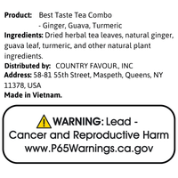 BestTasteTea Combo - Ginger,Guava,Turmeric - A&E Foodstore
