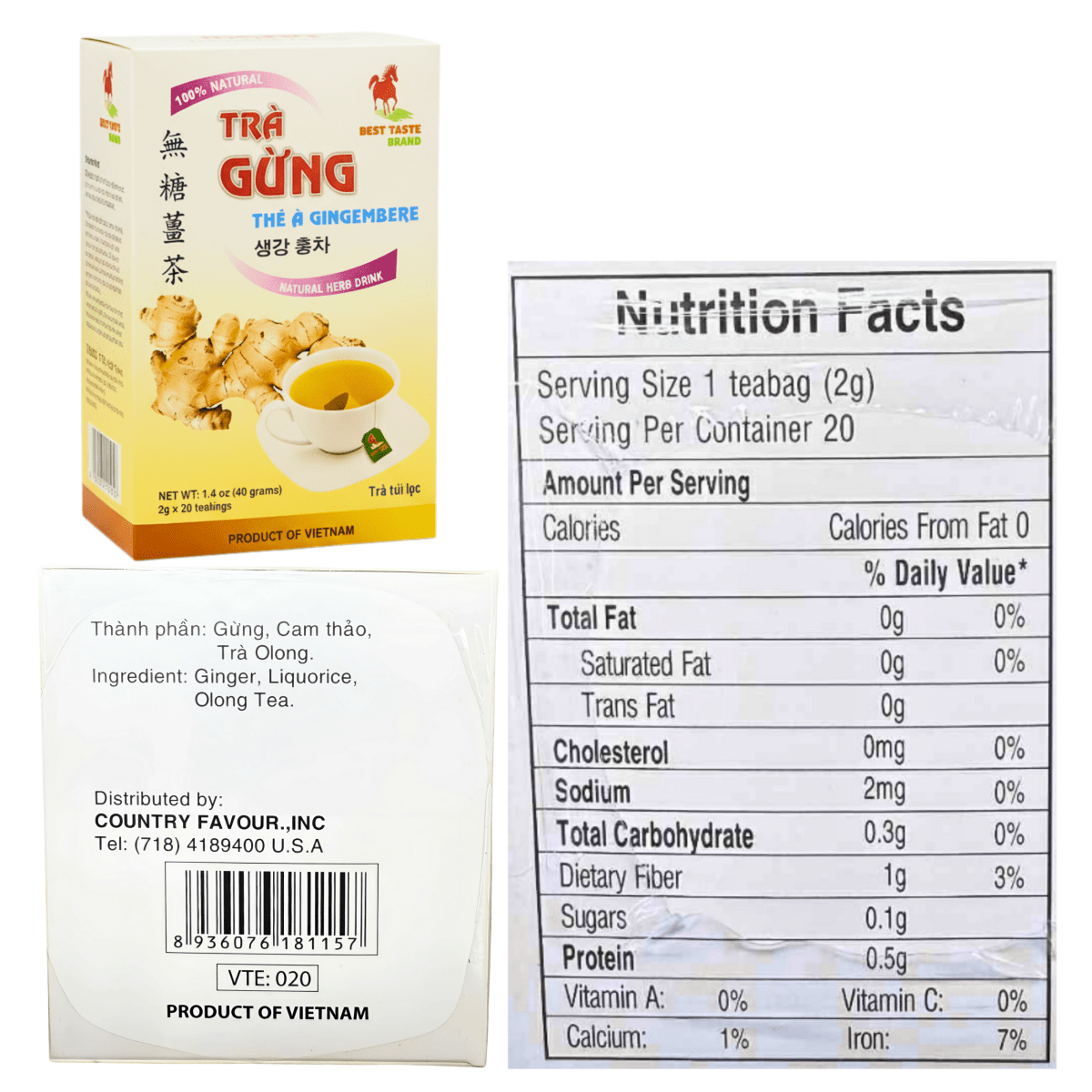 BestTasteTea Combo - Ginger,Guava,Turmeric - A&E Foodstore