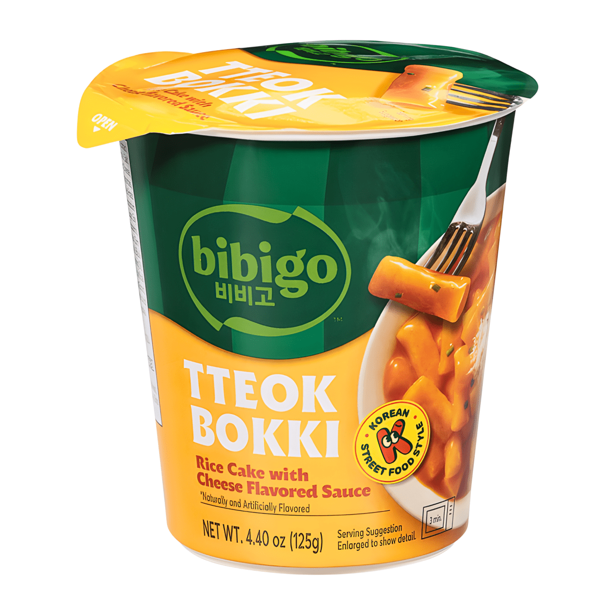 [BIBIGO] Tteokbokki Cup Cheese Flavor – 4.40oz - A&E Foodstore