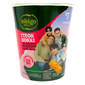 [BIBIGO] Tteokbokki Cup K - Rose Flavor - 4.4oz - A&E Foodstore