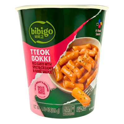 [BIBIGO] Tteokbokki Cup K - Rose Flavor - 4.4oz - A&E Foodstore