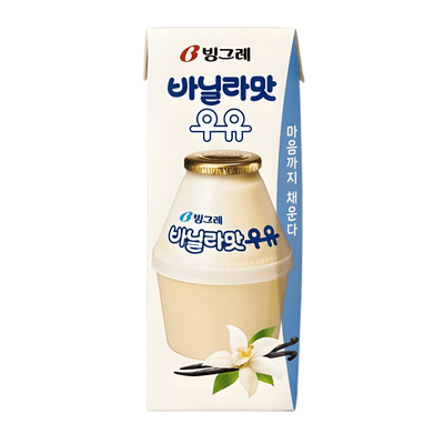[BINGGRAE] Vanilla Flavored Milk - 200ml(6Pack) - A&E Foodstore