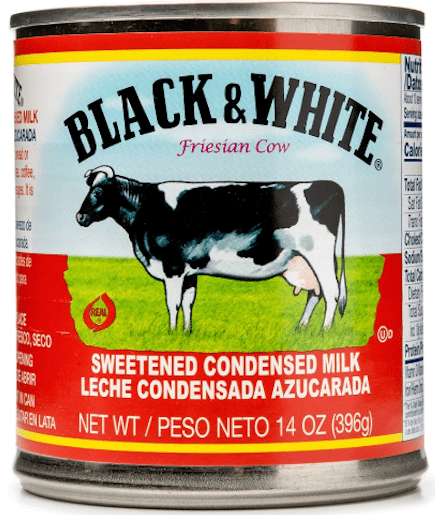 Black & White Sweetened Condensed Milk 14 oz - A&E Foodstore