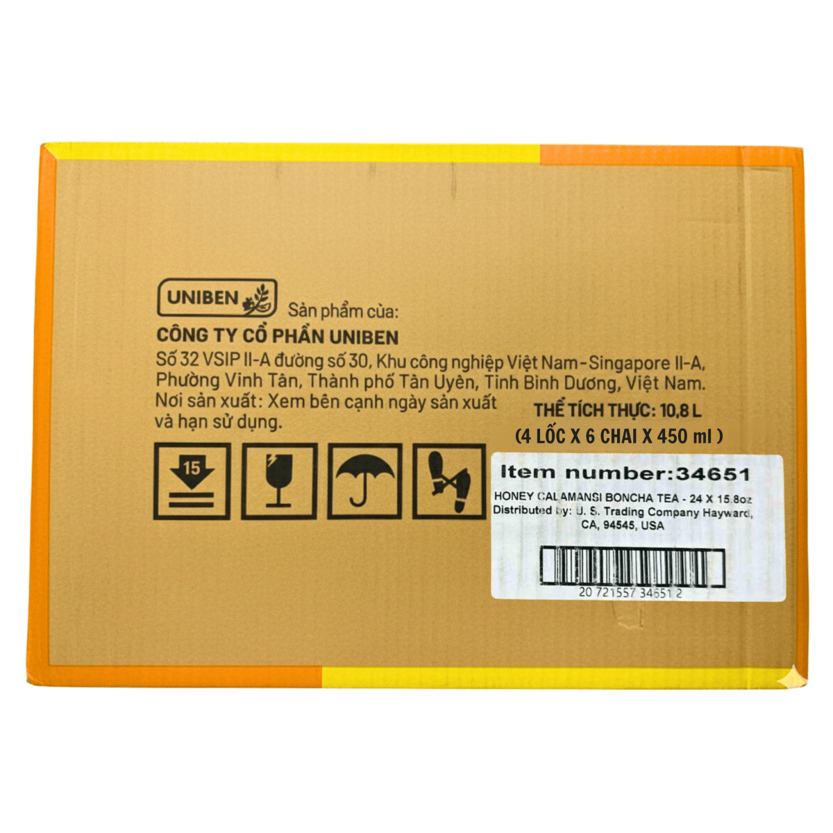 [BONCHA] Honey Green Tea Kumquat Flavor - 450 ml - A&E Foodstore