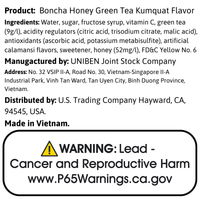 [BONCHA] Honey Green Tea Kumquat Flavor - 450 ml - A&E Foodstore