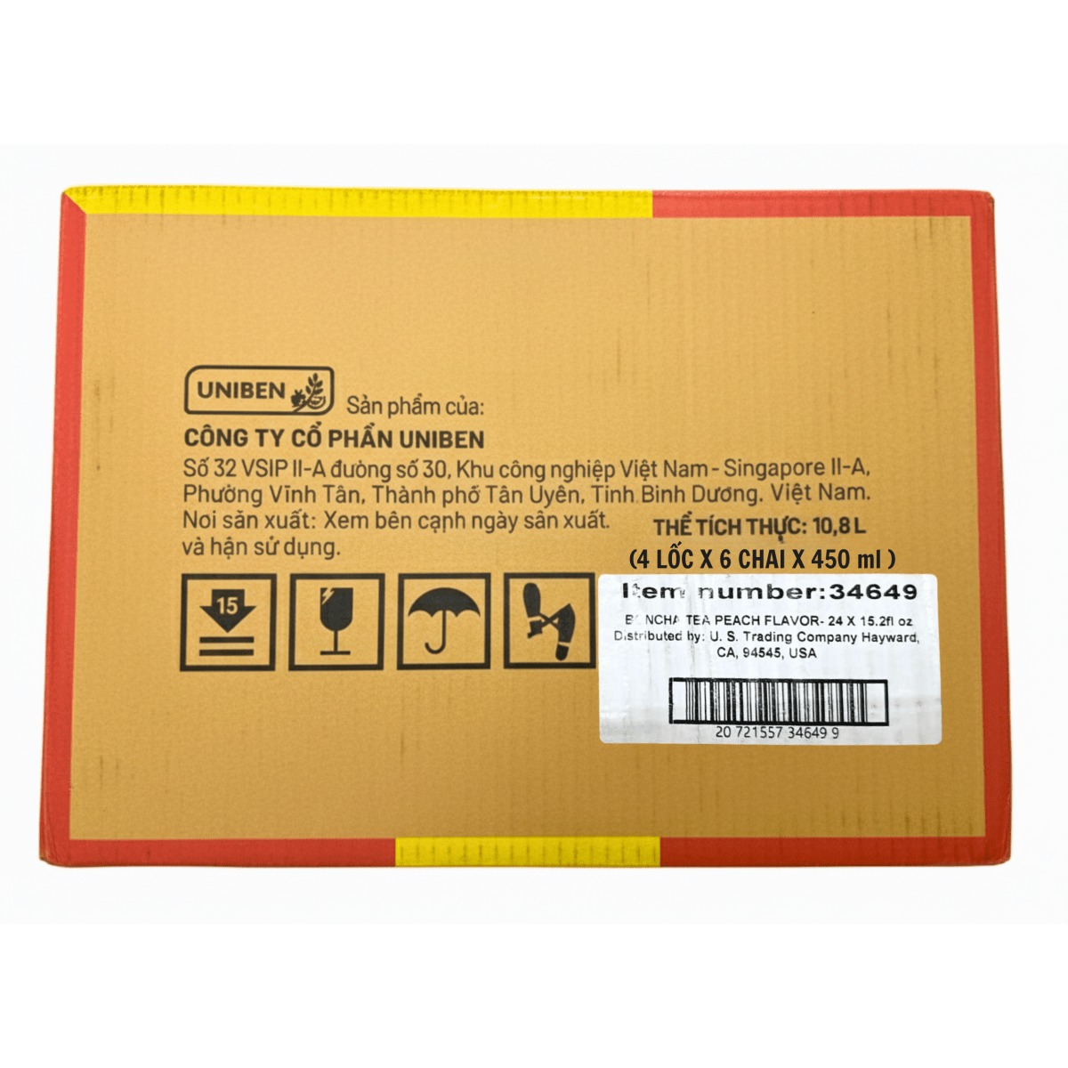 [BONCHA] Honey Peach Oolong Tea - 450 ml - A&E Foodstore