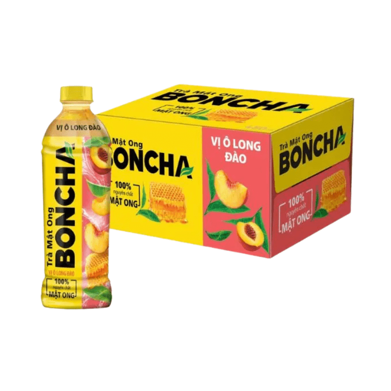 [BONCHA] Honey Peach Oolong Tea - 450 ml - A&E Foodstore
