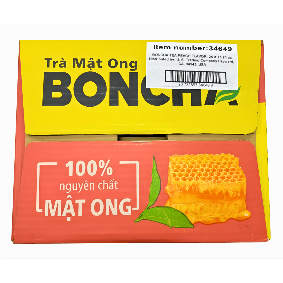 [BONCHA] Honey Peach Oolong Tea - 450 ml - A&E Foodstore