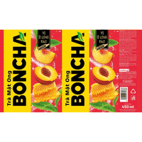 [BONCHA] Honey Peach Oolong Tea - 450 ml - A&E Foodstore