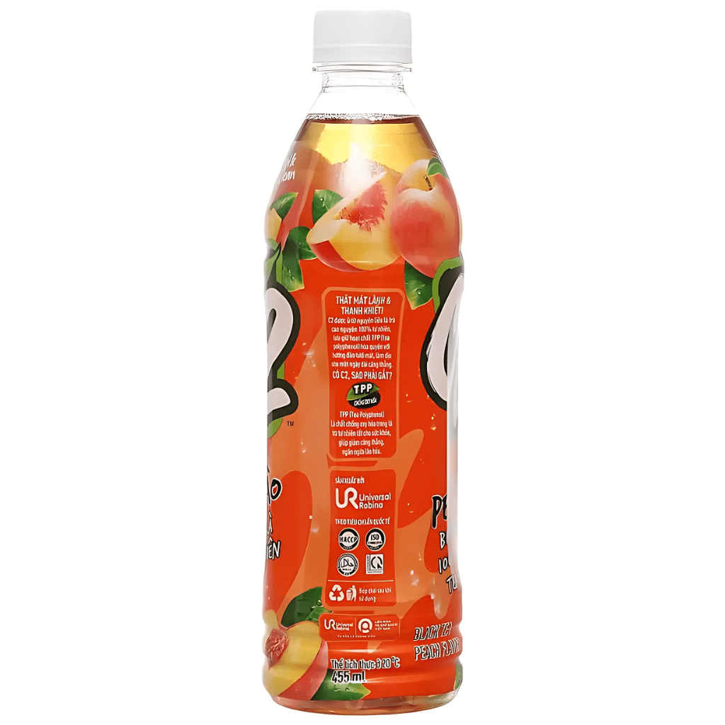 C2 Peach Black Tea 455ml - A&E Foodstore