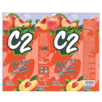 C2 Peach Black Tea 455ml - A&E Foodstore