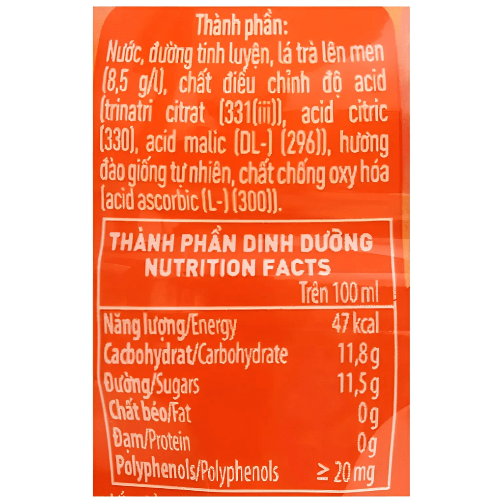 C2 Peach Black Tea 455ml - A&E Foodstore