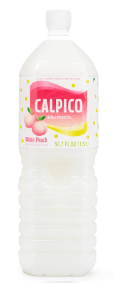 Calpico Soft Drink, Non - Carbonated, with White Peach 50.7 oz - A&E Foodstore