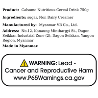 Calsome Nutritious Cereal Drink 750g - A&E Foodstore