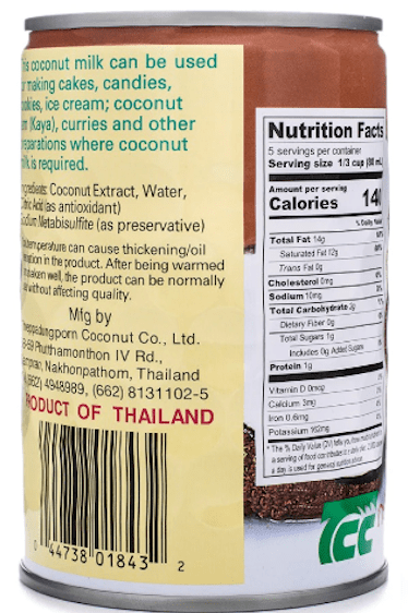 Chaokoh Coconut Milk 13.5 oz - A&E Foodstore
