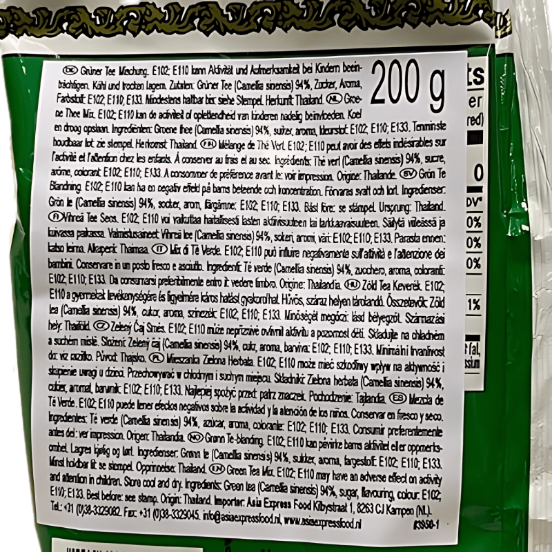 ChaTraMue Brand Green Tea Mix 200g - A&E Foodstore