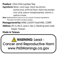 Chin Chin Lychee Tea 530ml - A&E Foodstore