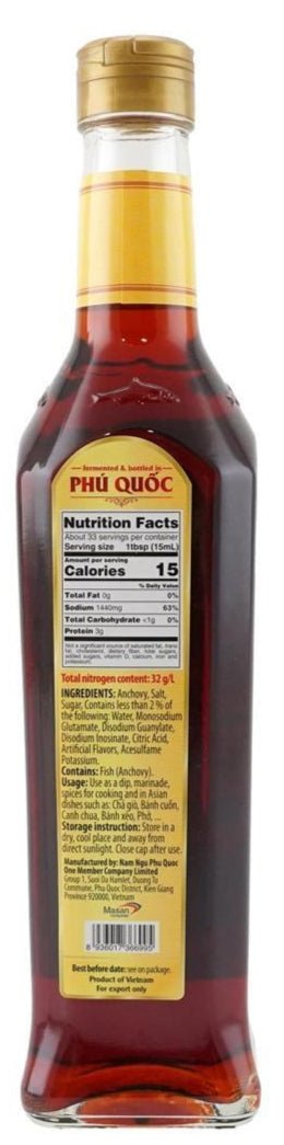 Chin - Su Nam Ngu Phu Quoc Fish Sauce 500ml - A&E Foodstore