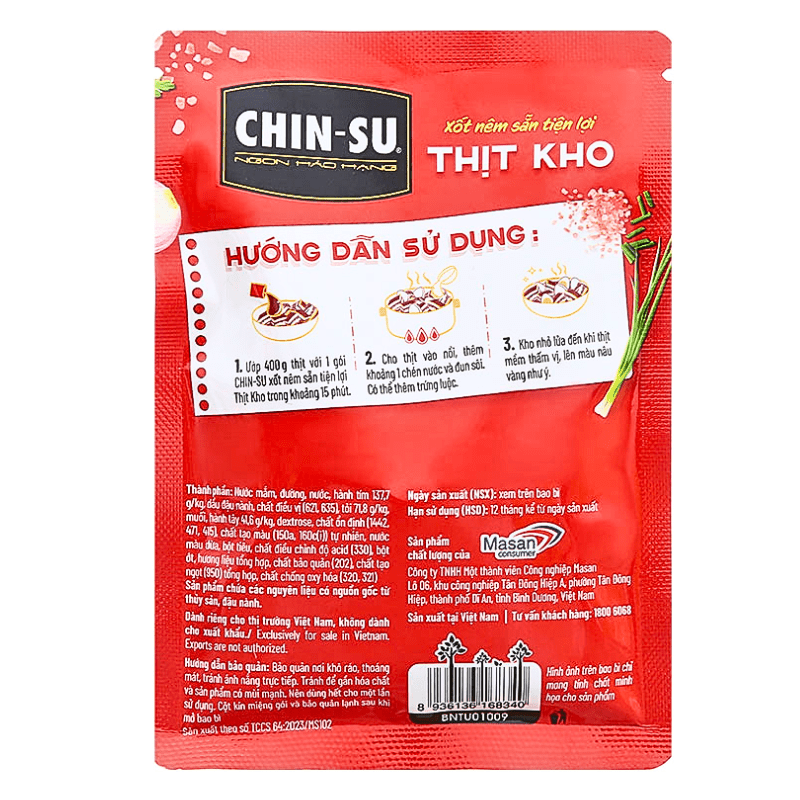 Chin - Su Restaurant Sauce Braised Pork 70g - A&E Foodstore