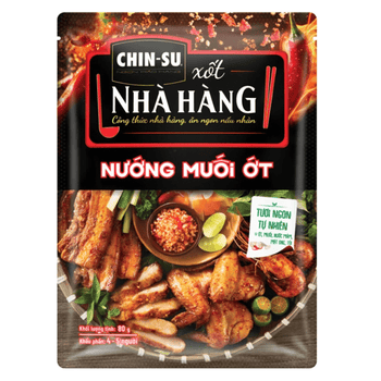 Chin - Su Restaurant Sauce Grilled Salt & Chili 80g - A&E Foodstore