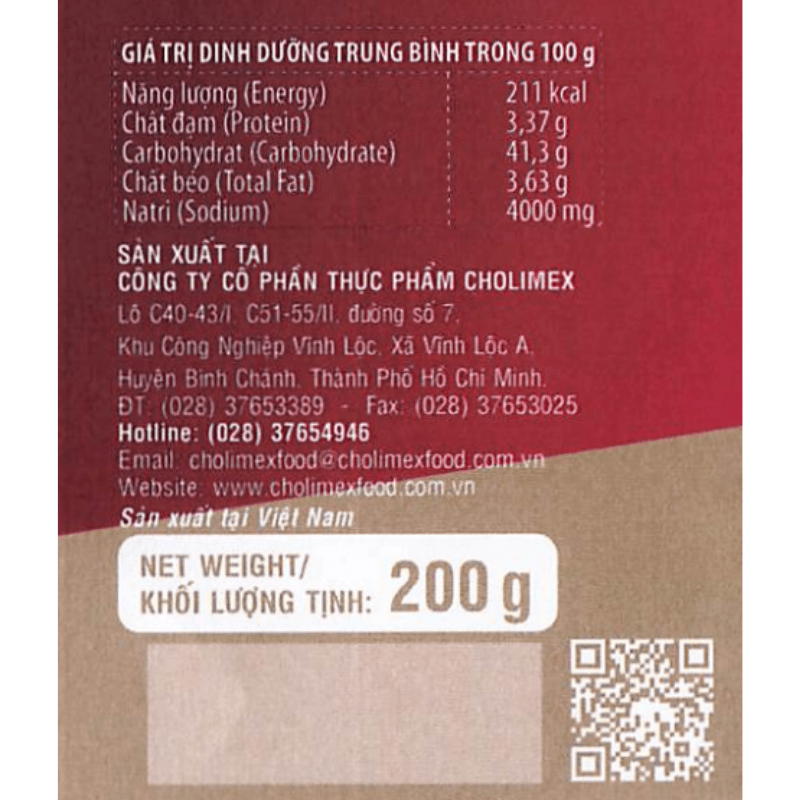 [CHOLIMEX] Barbecue Marinade – 200g - A&E Foodstore