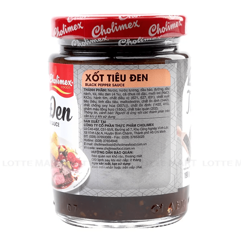 Cholimex Black Pepper Sauce 190g - A&E Foodstore