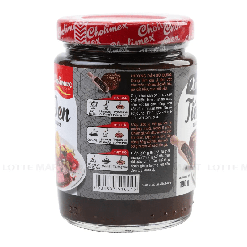 Cholimex Black Pepper Sauce 190g - A&E Foodstore