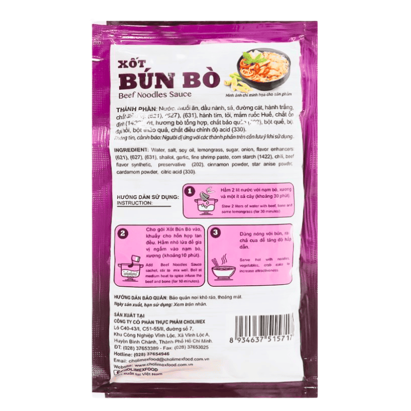 [Cholimex] Vietnamese Beef Noodle Soup Base - 90g - A&E Foodstore