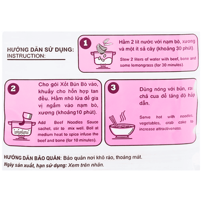 [Cholimex] Vietnamese Beef Noodle Soup Base - 90g - A&E Foodstore