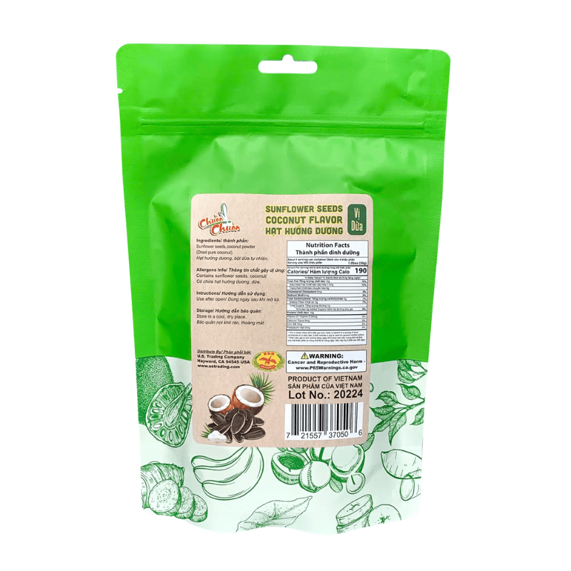 Chuon Chuon Sunflower Seeds Coconut Flavor 130g - A&E Foodstore