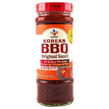 CJ BBQ Original Sauce Hot & Spicy Marinade 500g - A&E Foodstore