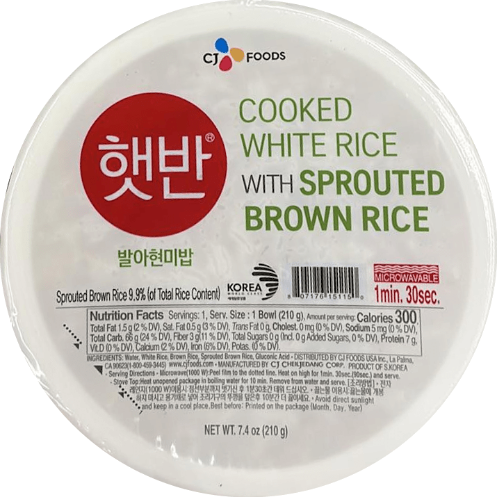 CJ Foods Cooked White Rice With Sprouted Brown Rice - A&E Foodstore