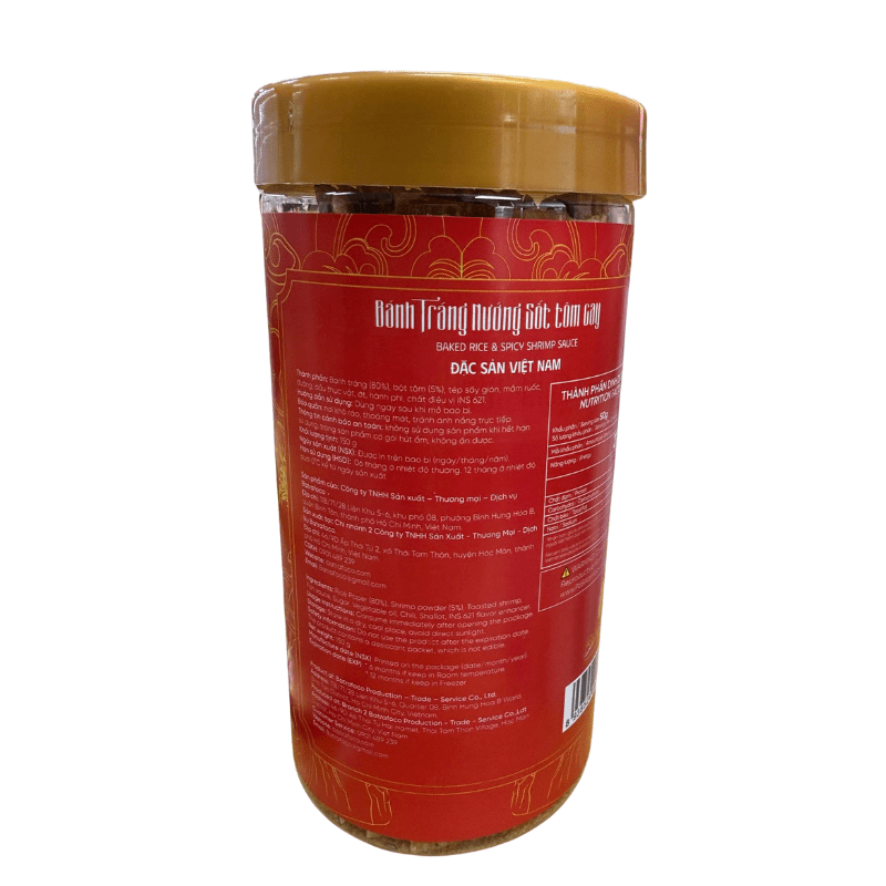 Co Ba Baked Rice & Spicy Shrimp Sauce 150g - A&E Foodstore