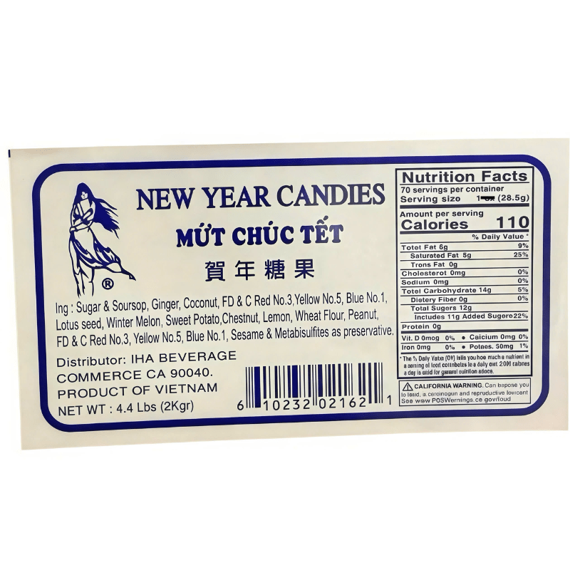 [CO GAI VIET NAM] New Year Candies - 2kg - A&E Foodstore
