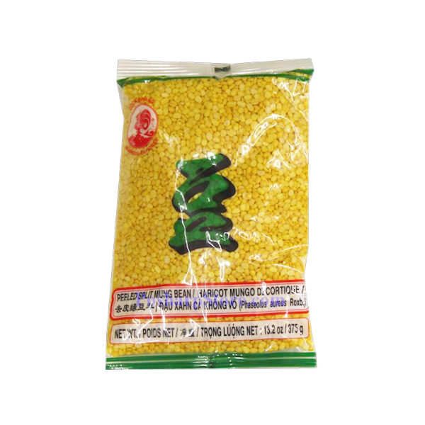 COCK BRAND PEELED SPLIT MUNG BEAN 375g - A&E Foodstore