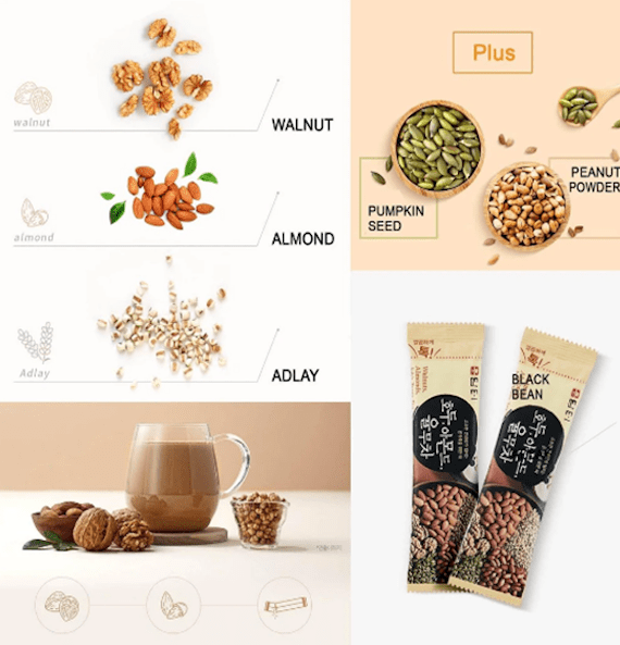 Damtuh Walnut Almond Adlay Powder - A&E Foodstore