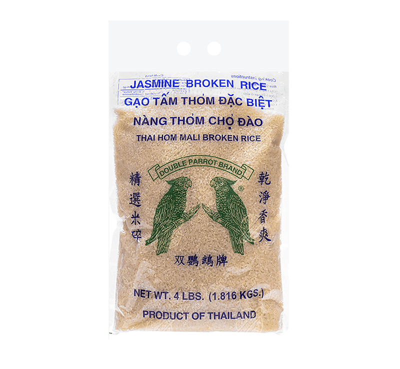 DOUBLE PARROT Broken Jasmine Rice 4LB - A&E Foodstore