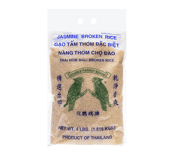 DOUBLE PARROT Broken Jasmine Rice 4LB - A&E Foodstore