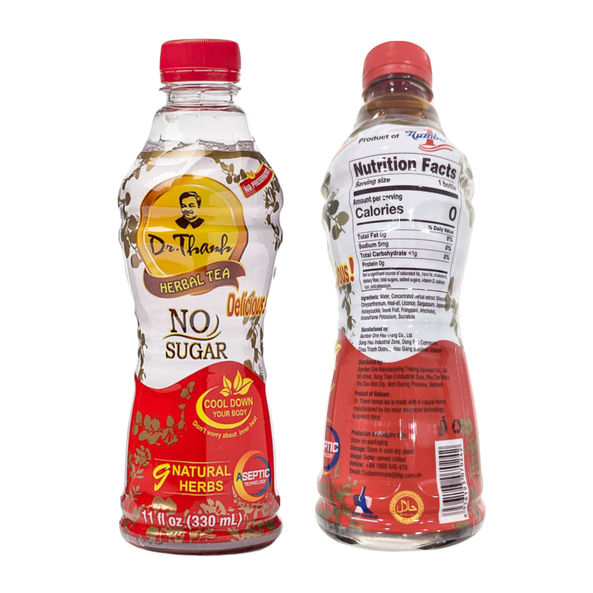 Dr. Thanh Herbal Tea No Sugar 11 oz - A&E Foodstore