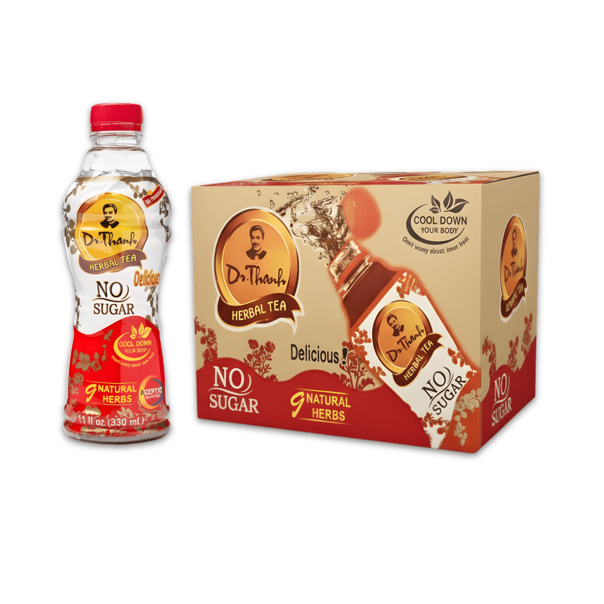 Dr. Thanh Herbal Tea No Sugar 11 oz - A&E Foodstore