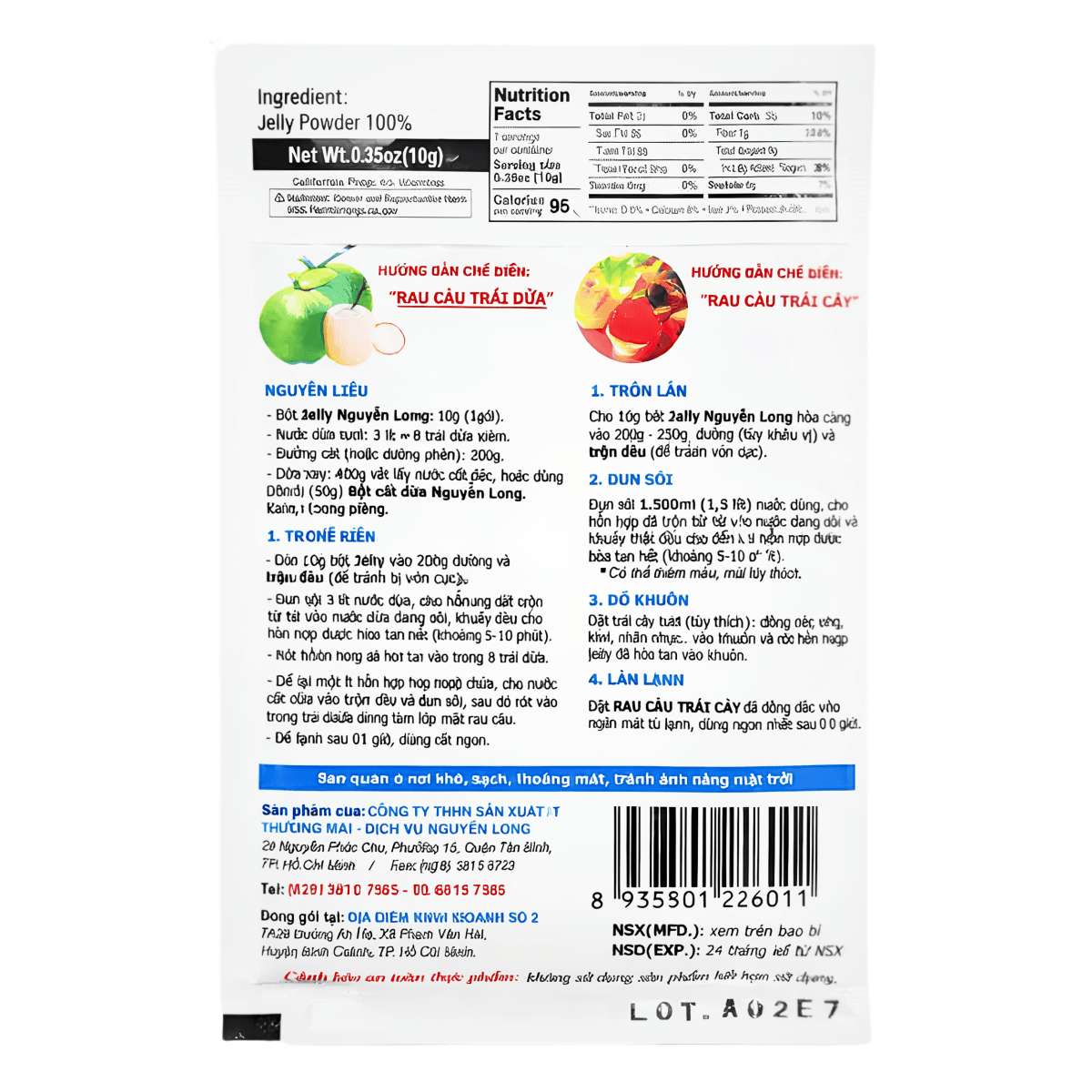 [Dragon] Jelly Powder - 10g - A&E Foodstore