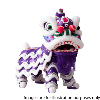 Dragon Lion Dance Puppet(Purple)