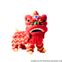 Dragon Lion Dance Puppet(Red) - A&E Foodstore