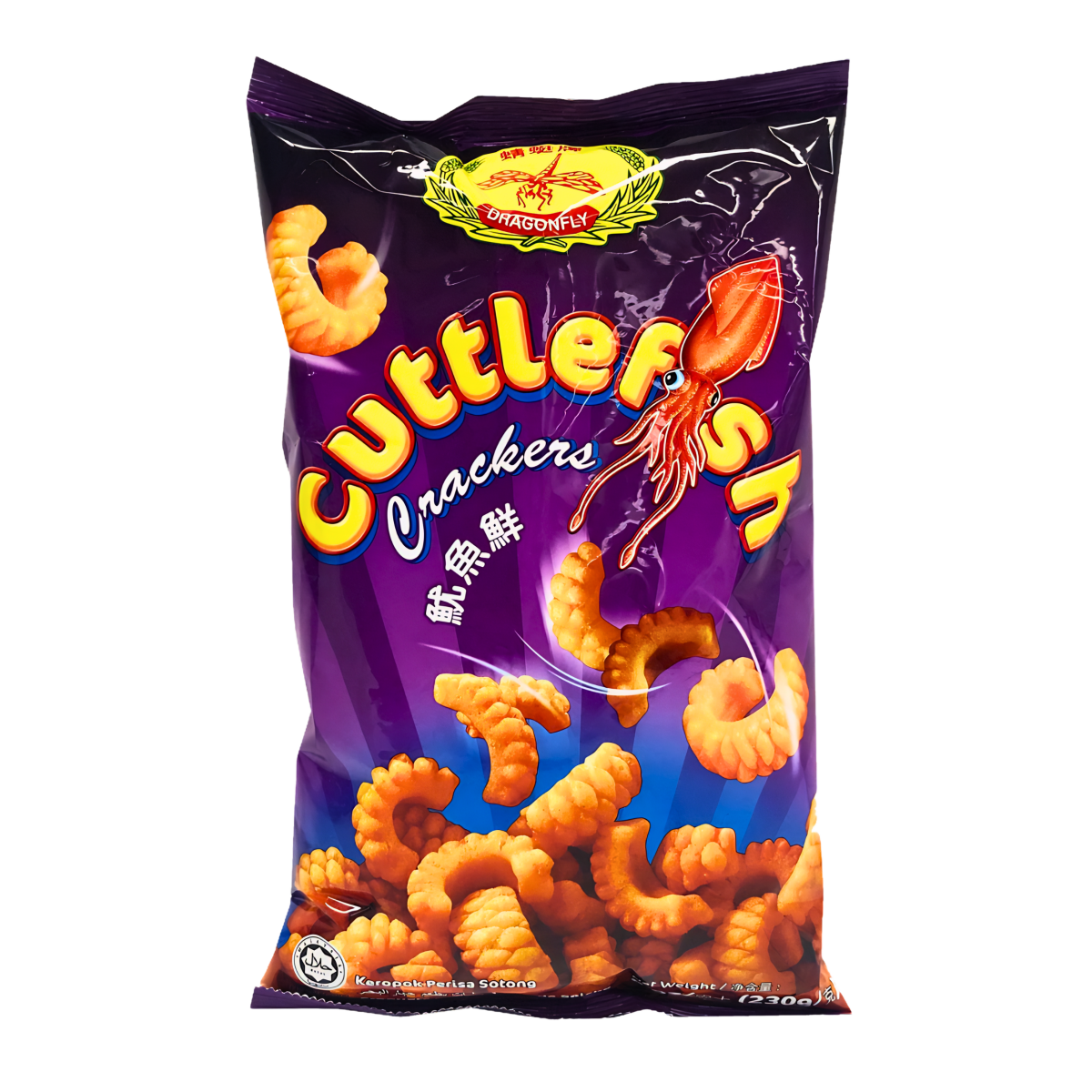 [Dragonfly] Cuttlefish Crackers Snack - 230g - A&E Foodstore