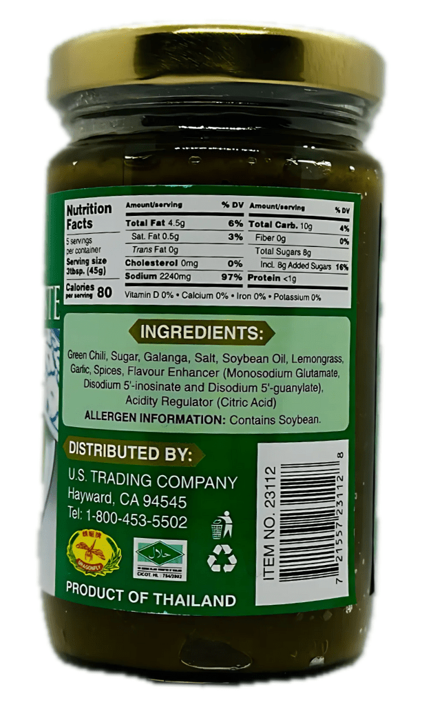 Dragonfly Green Curry Paste 8oz - A&E Foodstore