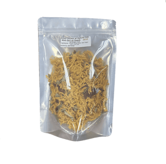 Dried Chicken with Lime Leaves and Chili 8 oz - Vietnamese Shredded Chicken Jerky Snack, Savory and Spicy