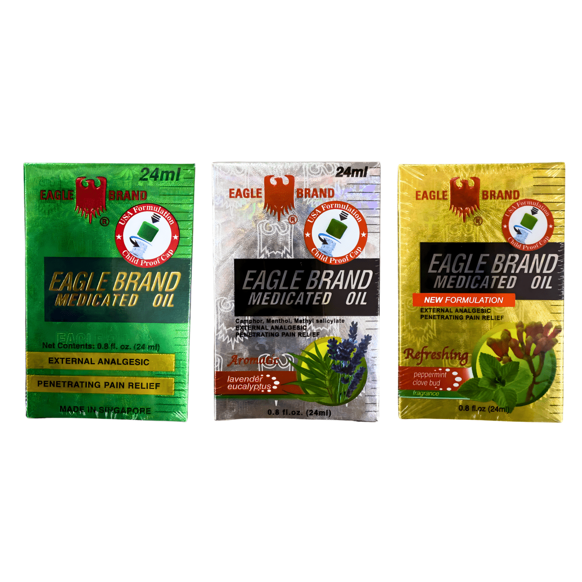 EagleBrand Oil Combo Mint - Lavender - Clove - A&E Foodstore