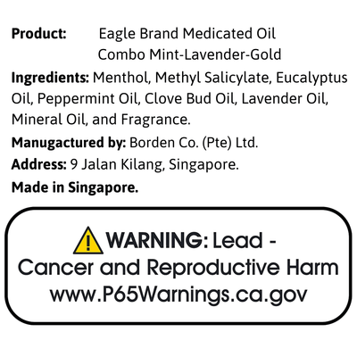 EagleBrand Oil Combo Mint - Lavender - Clove - A&E Foodstore