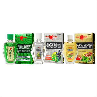 [Eagle] Medicated Oil Combo- Mint-Lavender-Clove - 24 ml *3pack